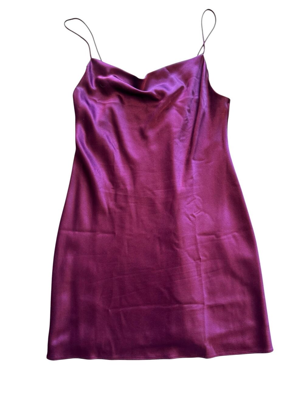 ALICE AND OLIVIA COWL NECK PURPLE SIZE 12 MINI DRESS